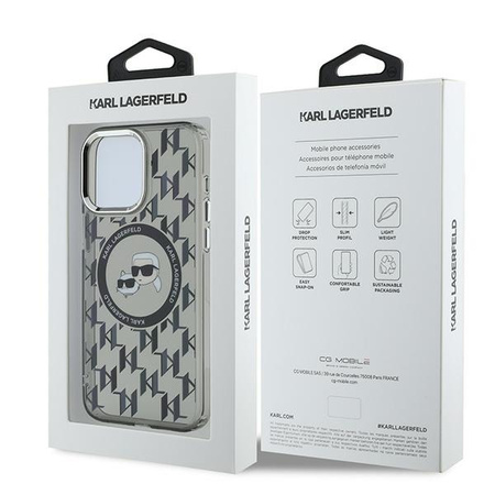 KARL LAGERFELD ETUI DO IPHONE 15 PRO MAX 6.7 DO MAGSAFE MONOGRAM CHOUPETTE