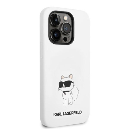 Karl Lagerfeld KLHCP14XSNCHBCH iPhone 14 Pro Max 6,7" hardcase biały/white Silicone Choupette