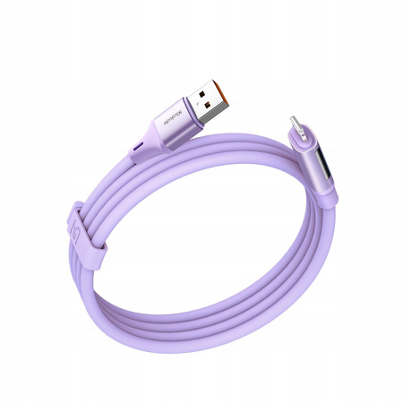 Mcdodo  Kabel do telefonu DIGITAL PRO USB do Iphone  12W fioletowy 1,2m