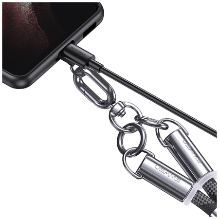 USAMS KABEL USB-C 60W Z SMYCZĄ DO ŁADOWANIA DO TELEFONÓW IPHONE 12 13 14 15