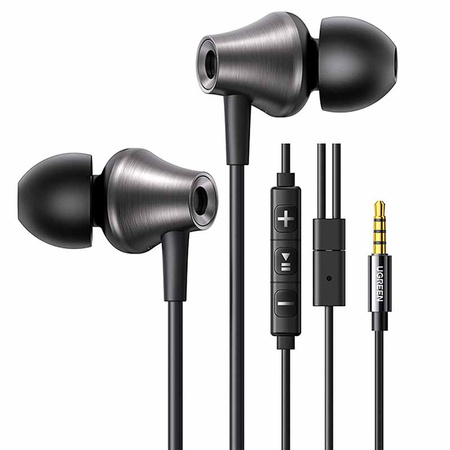 Słuchawki przewodowe UGREEN EP105 jack 3,5mm (czarne)