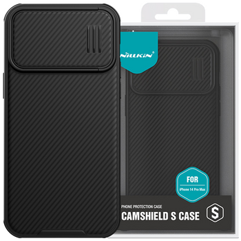 Nillkin CamShield S Case etui iPhone 14 Pro Max pancerny pokrowiec osłona na aparat czarne
