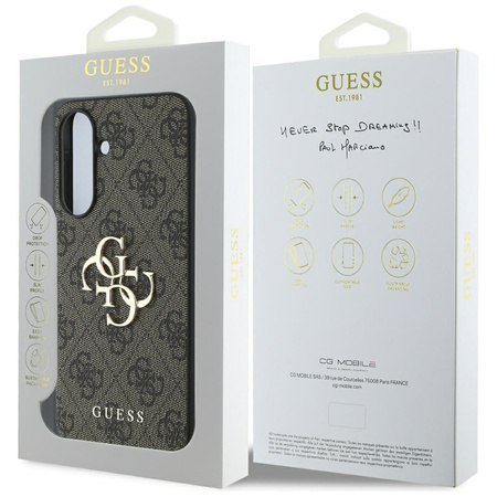 GUESS ETUI POKROWIEC TPU DO SAMSUNG GALAXY A56 LOGO CLASSIC OCHRONNE