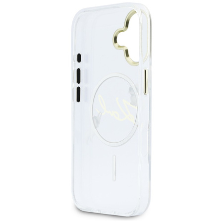 Etui Karl Lagerfeld IML Choupettes Karl Script Logo MagSafe do iPhone 17 przezroczysty