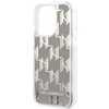 Karl Lagerfeld KLHCP14LLMNMS iPhone 14 Pro 6,1" hardcase srebrny/silver Liquid Glitter Monogram