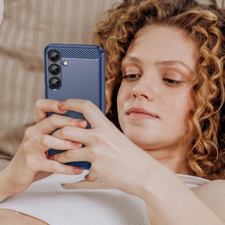 HURTEL ETUI SILIKONOWE DO SAMSUNG GALAXY S25+ CARBON CASE OCHRONA ZARYSOWAŃ