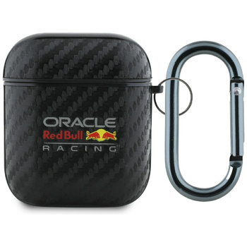 RED BULL ETUI CASE Z LOGO PU CARBON DO AIRPODS 1 2 OCHRONA I KOMPAKTOWOŚĆ