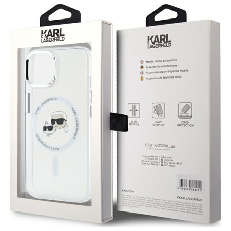 KARL LAGERFELD ETUI HARDCASE DO IPHONE 14 6.1 Z DO MAGSAFE KARL&CHOUPETTE