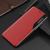 Eco Leather View Case elegancki futerał etui z klapką i funkcją podstawki iPhone 13 Pro Max czerwony