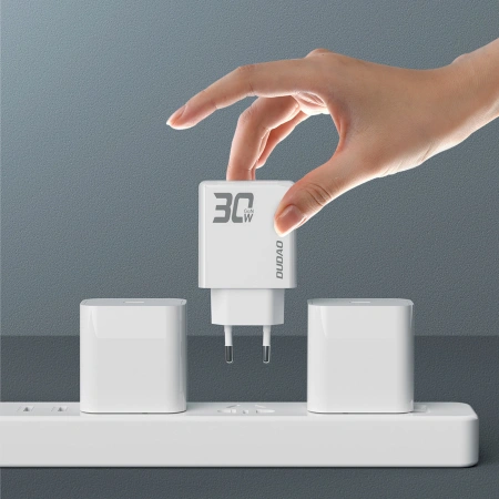 DUDAO ŁADOWARKA SIECIOWA ADAPTER PRZEJŚCIÓWKA USB A USB C DO SMARTFONA 30W