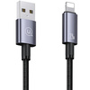 USAMS KABEL USB NA DO LIGHTNING 2,4A DO IPHONE 2M STALOWY Z ŁADOWANIEM