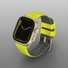 Etui Uniq pasek Linus na Apple Watch 1/2/3/4/5/6/7/8/SE/SE2/Ultra 42/44/45/49mm Airosoft Silicone limonkowy/lime green