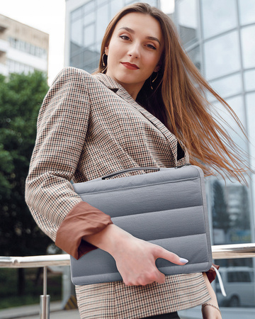 INNOSTYLE DAMSKA TORBA NA LAPTOPA 14 WODOODPORNA STRATUS SLEEVE SZARA
