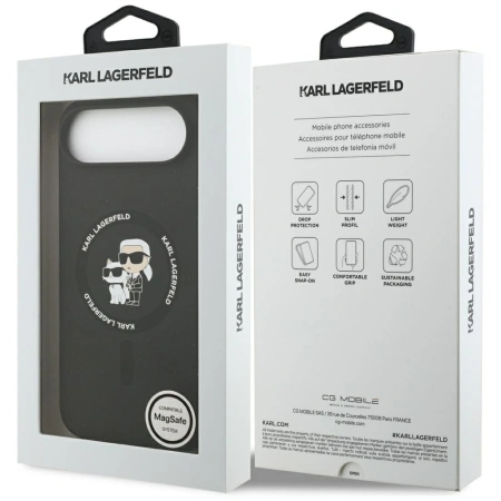 KARL LAGERFELD ETUI SILICONE KARL&CHOUPETTE RING MAGSAFE DO IPHONE 17 AIR