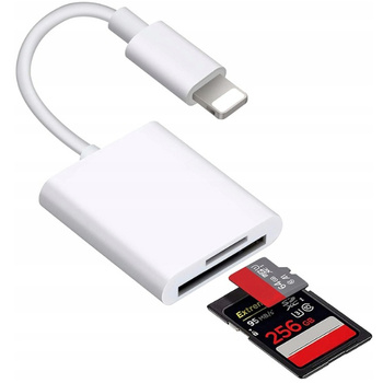 CO2 CZYTNIK KART 2W1 DO IPHONE ADAPTER PRZEJŚCIÓWKA MICRO SD/TF DO 256GB