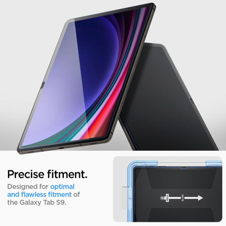 SZKŁO HARTOWANE SPIGEN GLAS.TR ”EZ FIT” GALAXY TAB S9 11.0 X710 / X716B CLEAR