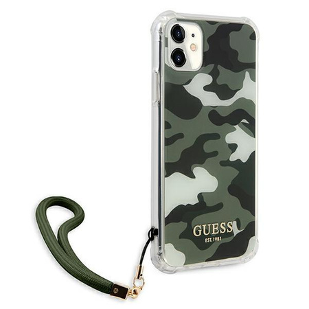 Guess GUHCN61KSARKA iPhone 11 6,1" / Xr zielony/khaki hardcase Camo Collection