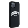 DKNY ETUI HARDCASE LIQUID SILICONE DO IPHONE 14 15 13 DO MAGSAFE PLAIN LOGO