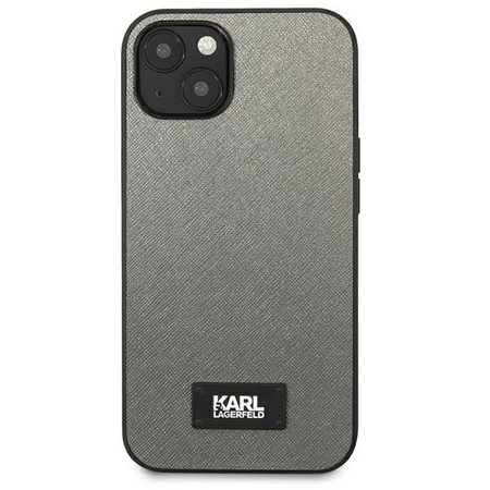 KARL LAGERFELD ETUI HARDCASE SAFFIANO PLAQUE DO IPHONE 13 14 15 6,1 OCHRONA