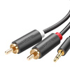 UGREEN KABEL 2X RCA CINCH JACK 3.5 MM DO GŁOŚNIKÓW TELEWIZORÓW AUDIO 1.5M