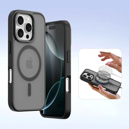 DUX DUCIS ETUI SKÓRZANE DO IPHONE 16 PRO MAX LAVA MAGNETYCZNE ZAMKNIĘCIE