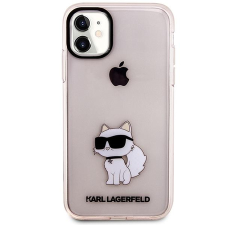 Etui Karl Lagerfeld KLHCN61HNCHTCP na iPhone 11 / Xr - różowe Ikonik Choupette