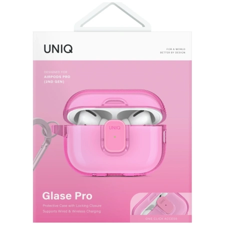 UNIQ ETUI GLASE PRO DO AIRPODS PRO 2 OCHRONA ZAMKNIĘCIE MAGNETYCZNE