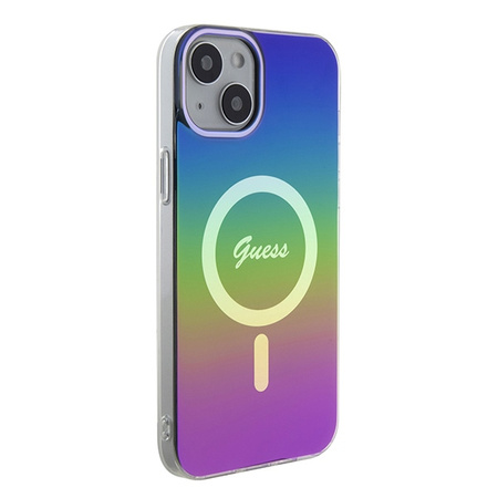 GUESS POKROWIEC MAGNETYCZNY DO IPHONE 15 14 13 DO MAGSAFE HARDCASE RAINBOW