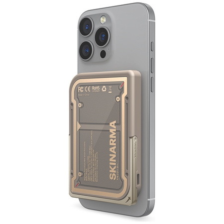 Powerbank Skinarma Nexus Mecha Magnetic Kick-Stand 5000mAh 20W PD USB-C MagSafe złoty