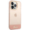 Guess GUHCP14LHGCOP iPhone 14 Pro 6,1" różowy/pink hardcase Translucent