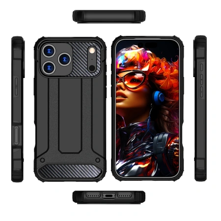HURTEL ETUI HYBRID ARMOR DO IPHONE 17 PRO PANCERNE Z OCHRONA CAŁEGO