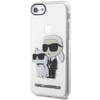 Etui Karl Lagerfeld KLHCI8HNKCTGT na iPhone 7/8/ SE 2020 / SE 2022 - przezroczyste hardcase Gliter Karl&Choupette