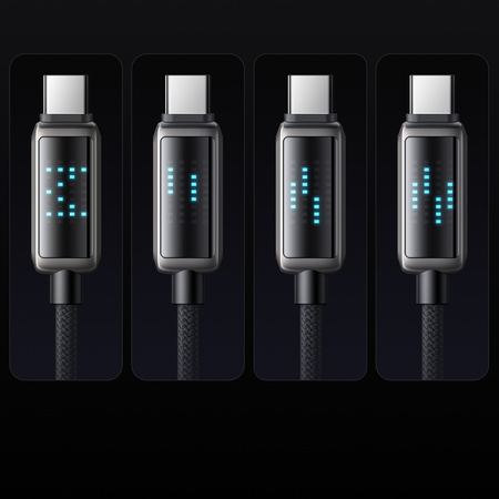 MCDODO KABEL USB-C SZYBKIE ŁADOWANIE DO SAMSUNG APPLE USB TYP C 100W 1M LED