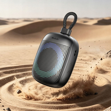 MCDODO GŁOŚNIK BLUETOOTH PRZENOŚNY BEZPRZEWODOWY WODOODPORNY USB-C CZARNY