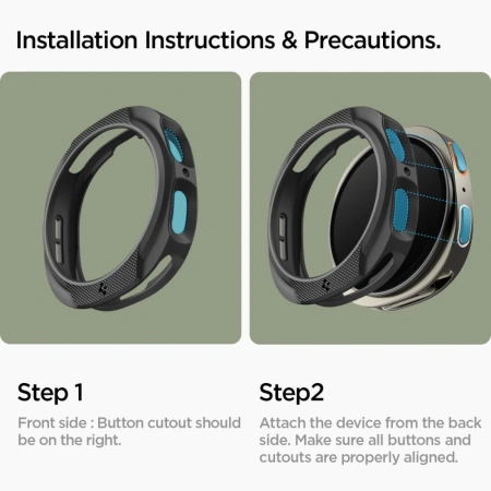 SPIGEN ETUI LIQUID AIR DO SAMSUNG GALAXY WATCH 8 44MM OCHRONA ZEGARKA