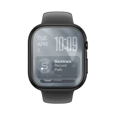 Szkło ochronne AMAZINGTHING Radix z etui na Apple Watch Series 11 46 mm - czarne