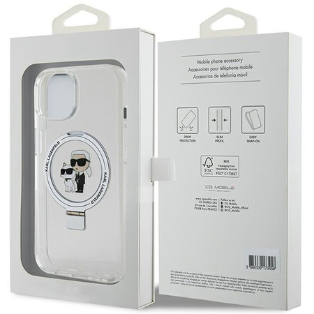 KARL LAGERFELD ETUI RING STAND DO IPHONE 15 PLUS 14 PLUS 6.7 DO MAGSAFE