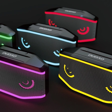 DUDAO GŁOŚNIK IP7 BEZPRZEWODOWY BLUETOOTH 5.0 5W 1200MAH RGB DO TELEFONÓW