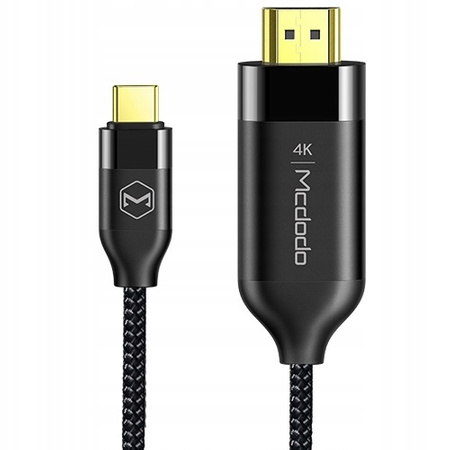 MCDODO KABEL PRZEJŚCIÓWKA ADAPTER USB-C USB TYP C HDMI MHL 4K 60HZ HDR 2M