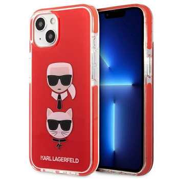 Karl Lagerfeld KLHCP13STPE2TR iPhone 13 mini 5,4" hardcase czerwony/red Karl&Choupette Head