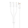 FONENG KABEL 3W1 USB DO MICRO USB DO LIGHTNING 1,2M 3A DO ŁADOWANIA