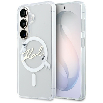 Etui Karl Lagerfeld IML KC Script        MagSafe do Samsung Galaxy S26 przezroczysty