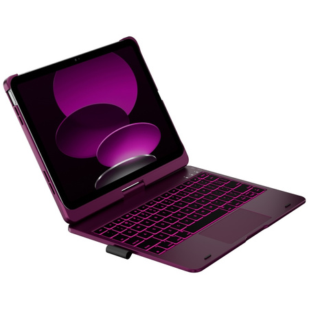 Etui Typecase Flexbook Touch z klawiaturą do iPad 11" (A16) 2025 / iPad 10.9" 2022 malinowy