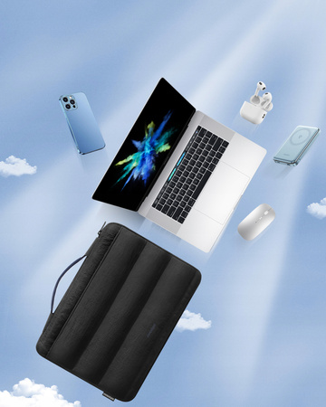INNOSTYLE DAMSKA TORBA NA LAPTOPA 14 WODOODPORNA STRATUS SLEEVE CZARNA
