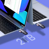 Baseus Lite Series adapter czytnik kart SD/TF USB Typ A/USB Typ C szary (WKQX060113)