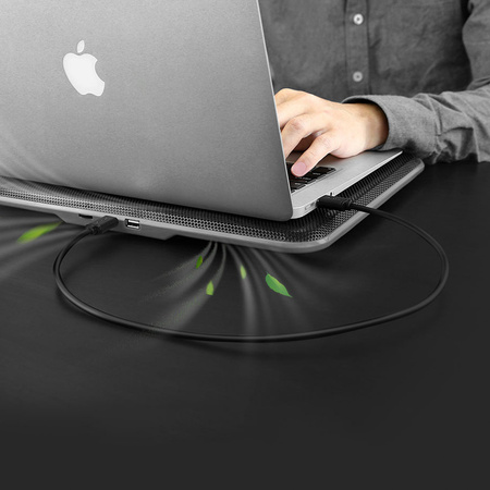 Ugreen kabel USB - USB 2.0 480Mb/s 1.5m czarny (US102)