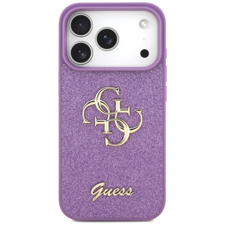 GUESS ETUI FIXED GLITTER BIG 4G DO IPHONE 17 PRO POKROWIEC WYSOKIEJ