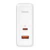 Baseus GaN5 Pro szybka uniwersalna ładowarka sieciowa GaN USB Typ C / USB 100W PD3.0, QC4.0+, AFC biały (CCGP090202)
