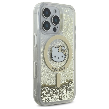 HELLO KITTY POKROWIEC MAGNETYCZNY DO IPHONE 16 PRO HARDCASE LIQUID GLITTER