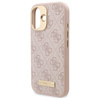 Guess GUHMP16SU4GPRP iPhone 16 6.1 różowy/pink hardcase 4G Logo Plate MagSafe
